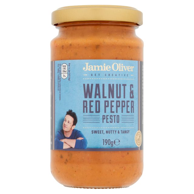 Jamie Oliver Walnut & Red Pepper Pesto   190g GOODS M&S   