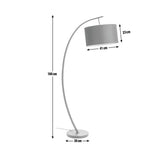 Argos Home Clane arch floor lamp black - British product