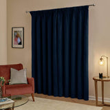 Furn velvet blackout curtains Blue 117x137cm (British brand)