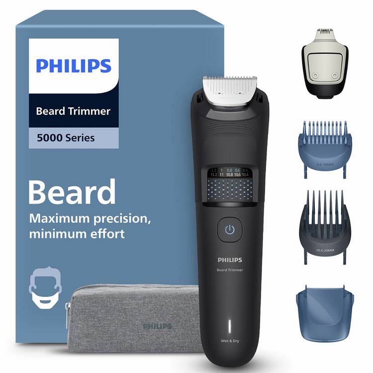Philips Series 5000 beard trimmer (British brand)
