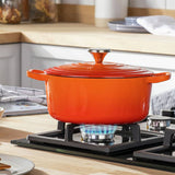 Habitat orange cast iron casserole dish 2.4L (British brand)