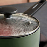 Morphy Richards 5 piece saucepan set green - British product