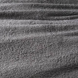 Argos Home teddy fleece grey bedding set single, UK version