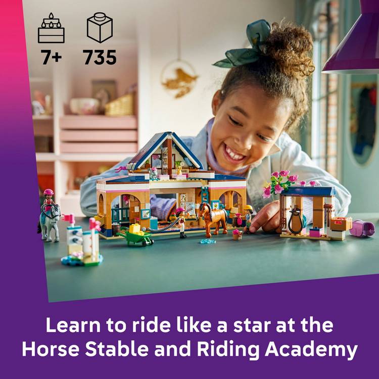 LEGO Friends Horse Stable and Riding Academy toy 735 pieces - British product