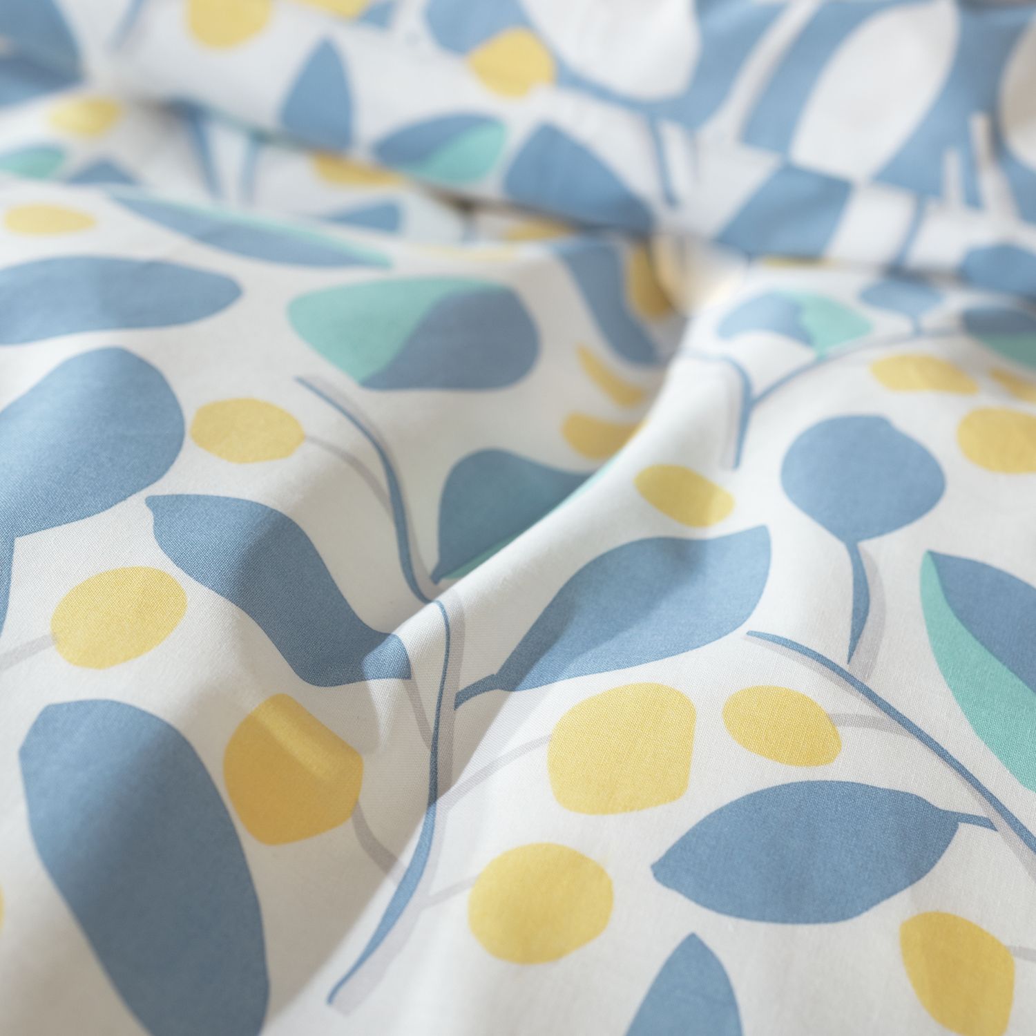Argos Home Scandi Floral Sky Blue & Yellow Bedding Set-King
