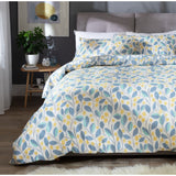 Argos Home Scandi Floral Sky Blue & Yellow Bedding Set-King