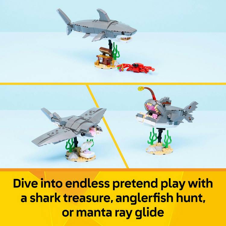 LEGO Creator 3in1 Fierce Shark set 379 pieces, UK version