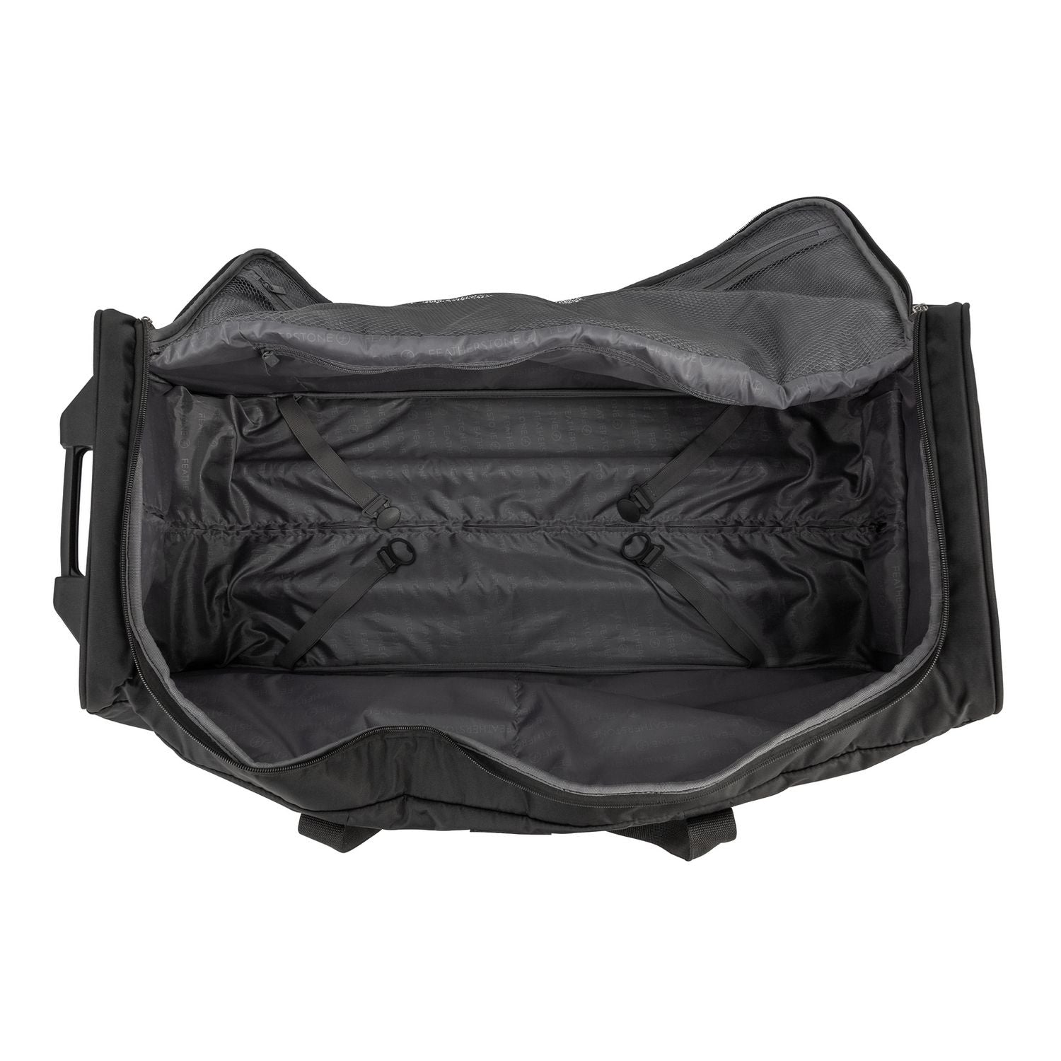 Featherstone 2 wheel large holdall black - British product
