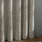 Wylder Grace Leaf floral eyelet curtains grey 229x137cm - British product