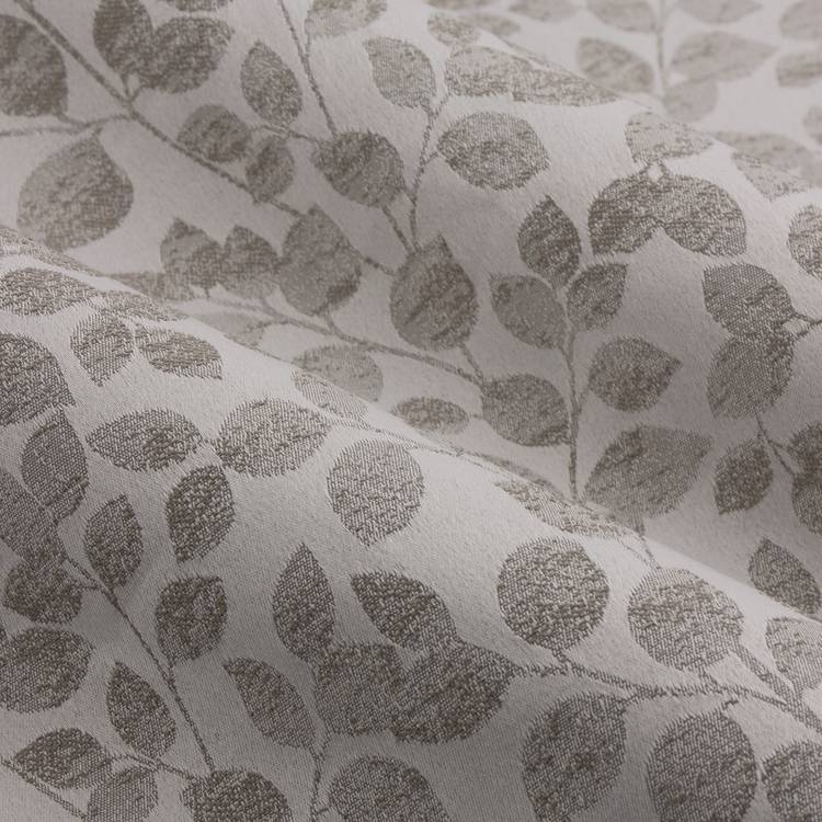 Wylder Grace Leaf floral eyelet curtains grey 229x137cm - British product