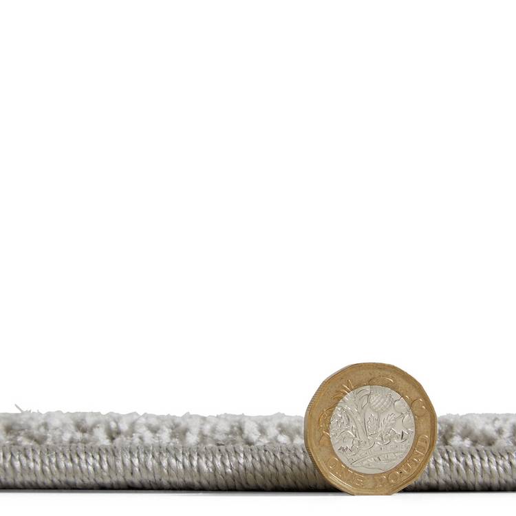 Catherine Lansfield Curve Grey short pile rug 80x150cm, UK version