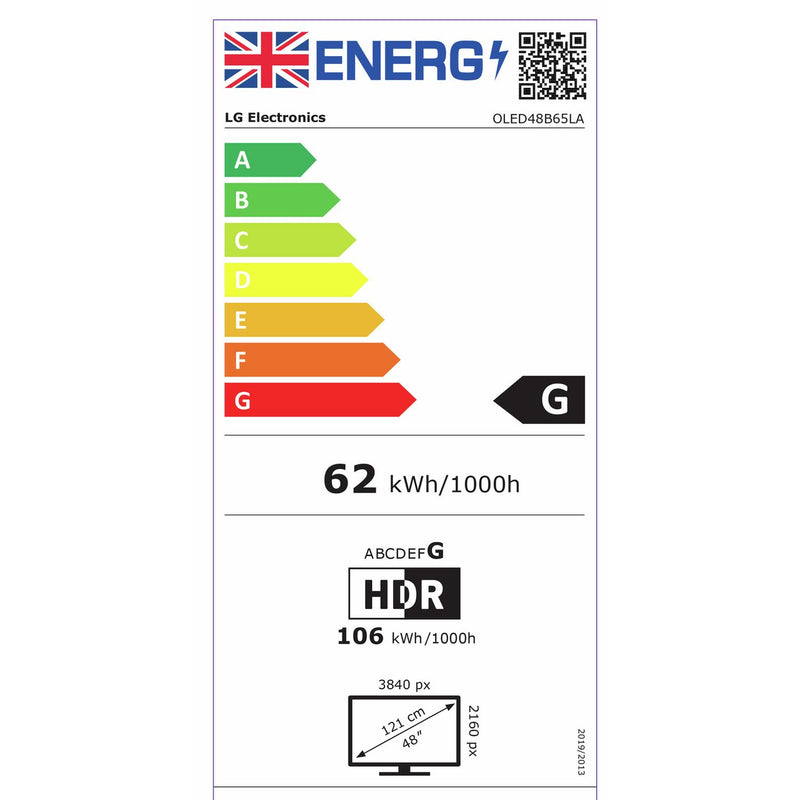 LG OLED48B65LA 48-inch 4K UHD HDR Smart TV - British product
