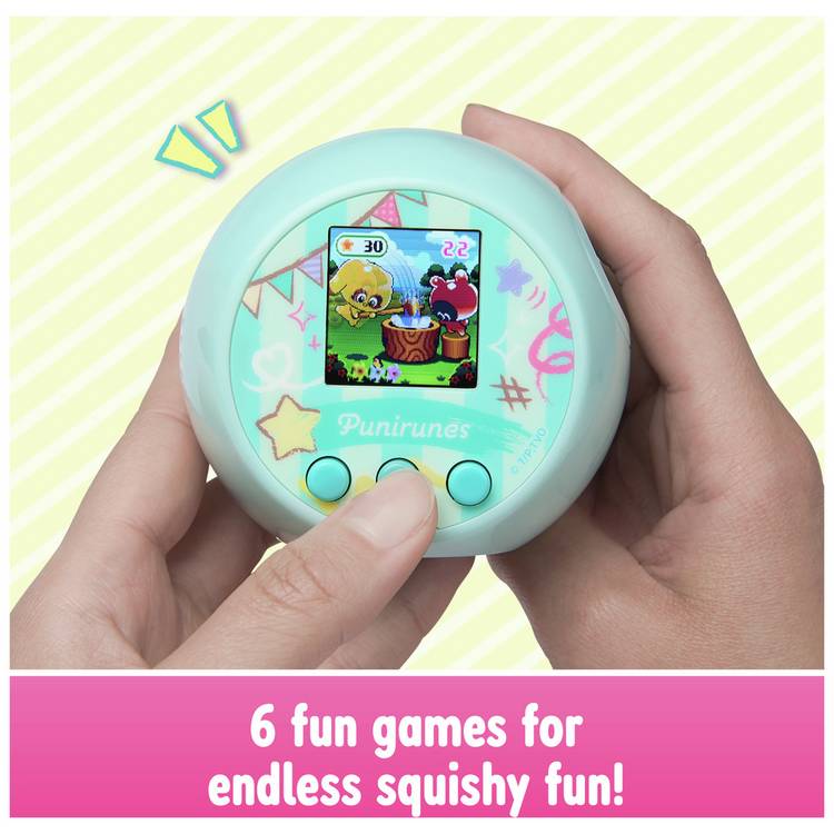 Punirunes digital pet with squishy button interactive toy, imported from the UK