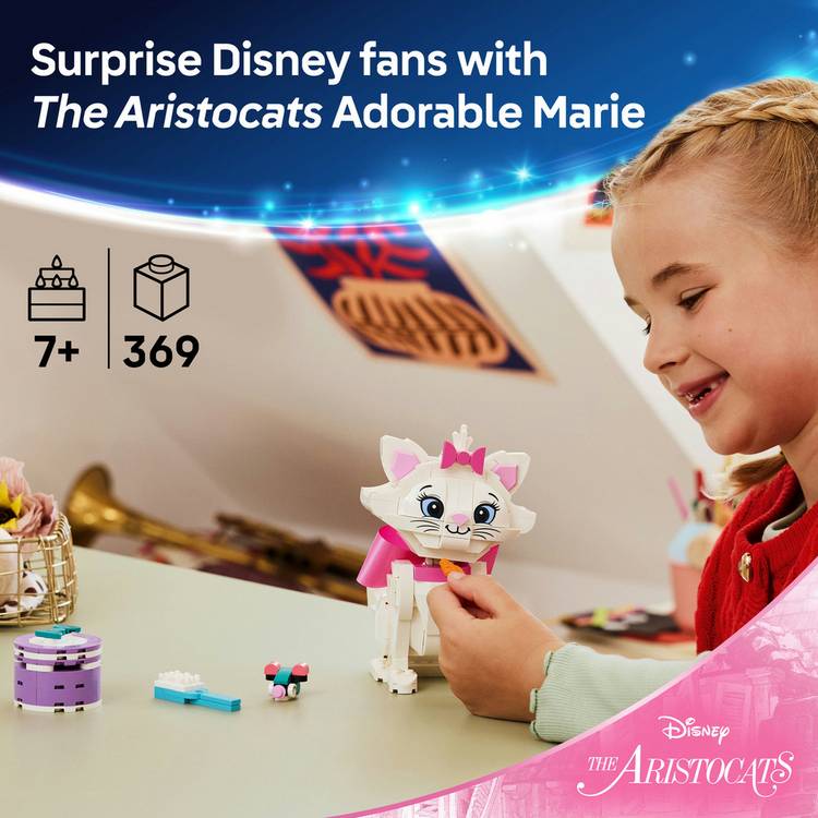 LEGO Disney Marie cat figure 369-piece set (British brand)