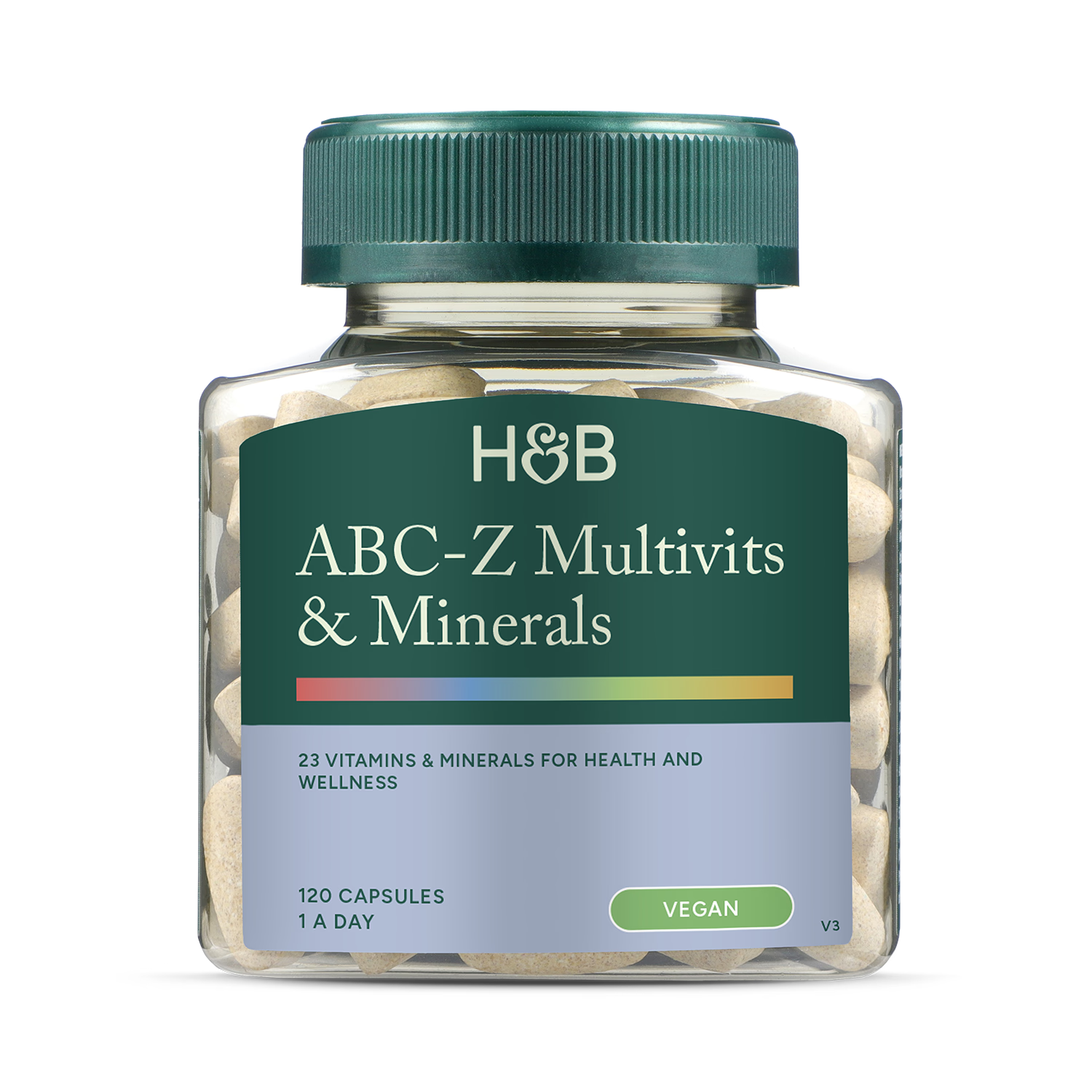 Holland and Barrett ABC to Z Vegan Multivitamins 120 Tablets, UK version