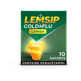 Lemsip Cold & Flu Lemon Sore Throat Sachets - Paracetamol 10 Sachets GOODS Boots   