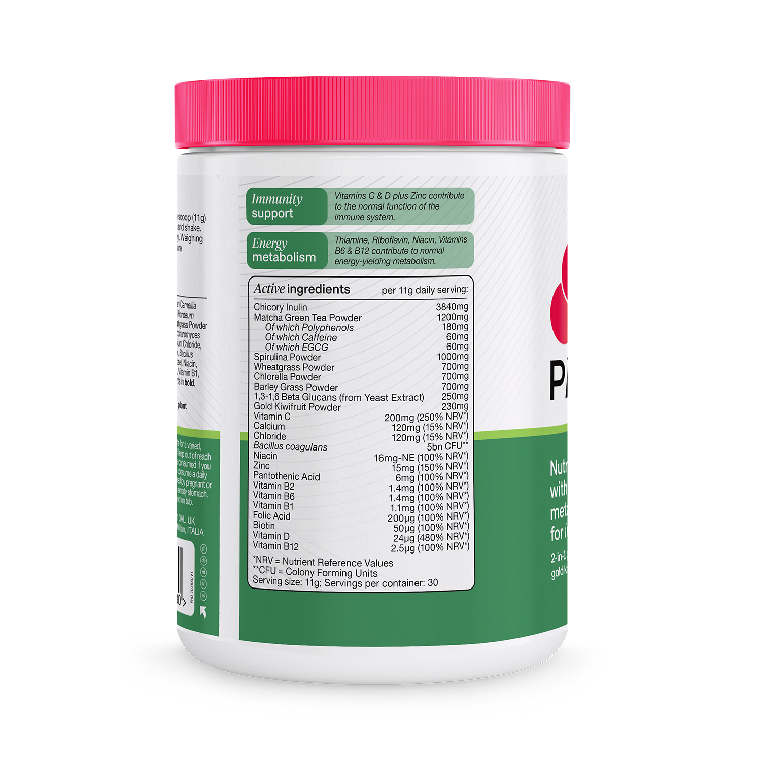 PHD Greens Apple powder 1000g green supplement (British brand)