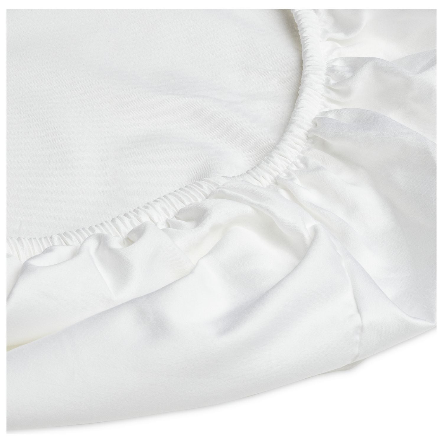 Habitat Egyptian Cotton 400TC White Fitted Sheet - Double