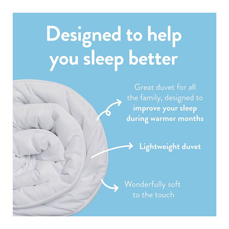 Slumberdown Summer Cool 4.5 Tog duvet single (British brand)