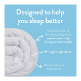 Slumberdown Summer Cool 4.5 Tog duvet single (British brand)