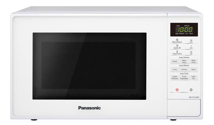 Panasonic 800W Standard 20L Microwave NN-E27JWMBPQ - White GOODS Argos