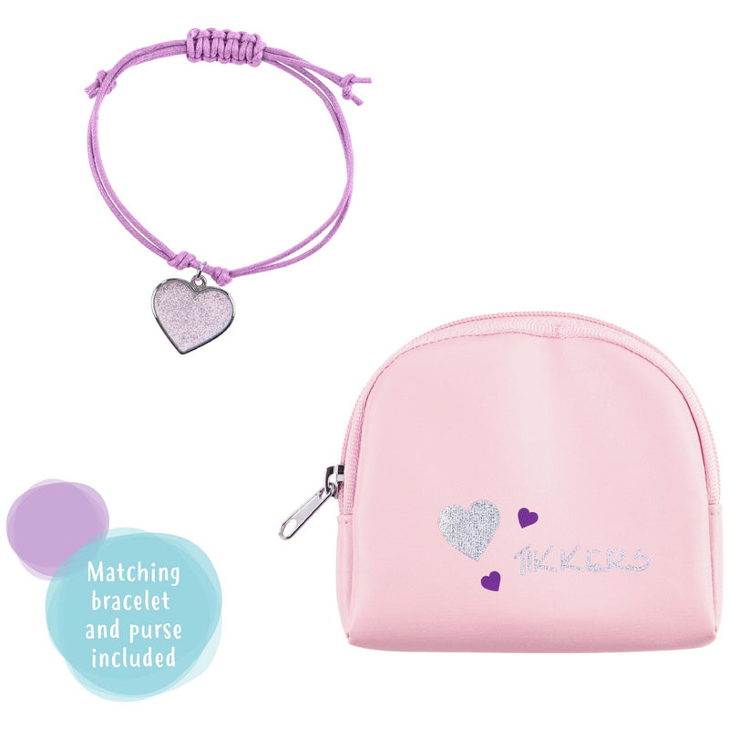 Tikkers kids watch set pink heart purse and necklace, UK version