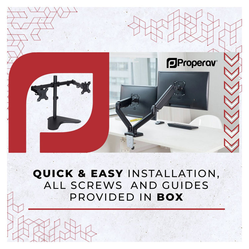 ProperAV monitor mount gas spring 17-32 inch - British product