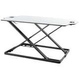 ProperAV stand up desk workstation white, British brand