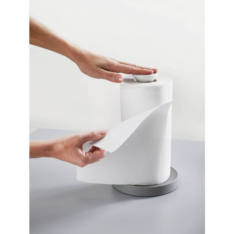Joseph Joseph Duo kitchen roll holder grey and white - British product