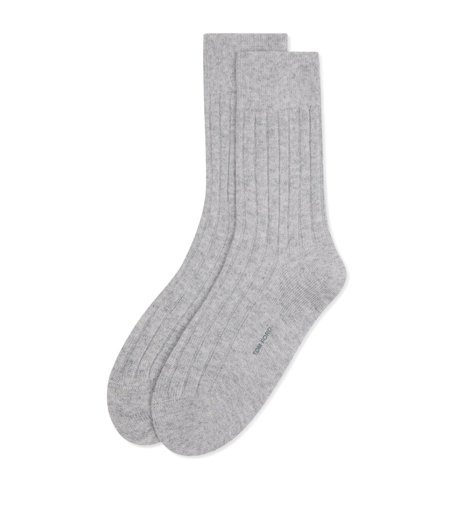 TOM FORD cashmere-blend rib-knit socks (British brand)