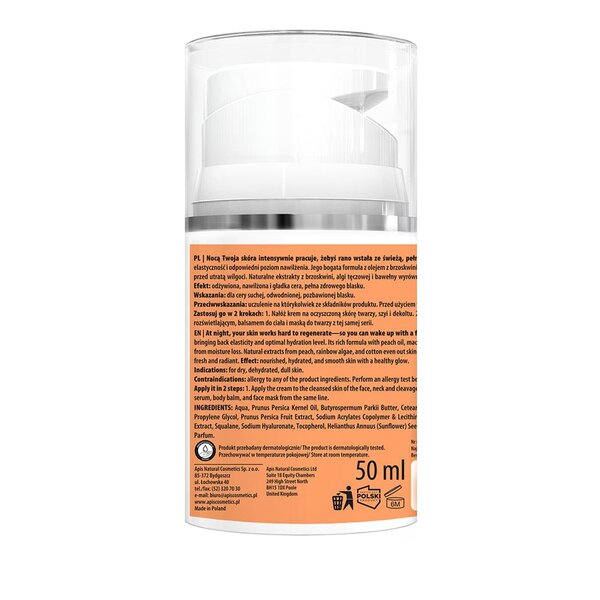 Apis Peachy Skin Nourishing night cream 50ml - British product