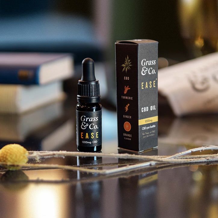 Grass & Co. EASE CBD Consumable Oil 1000mg with Ginger, Turmeric & Orange 10ml GOODS Holland&Barrett