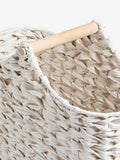 Grey Woven Toilet Roll Slimline Holder and Storage Set