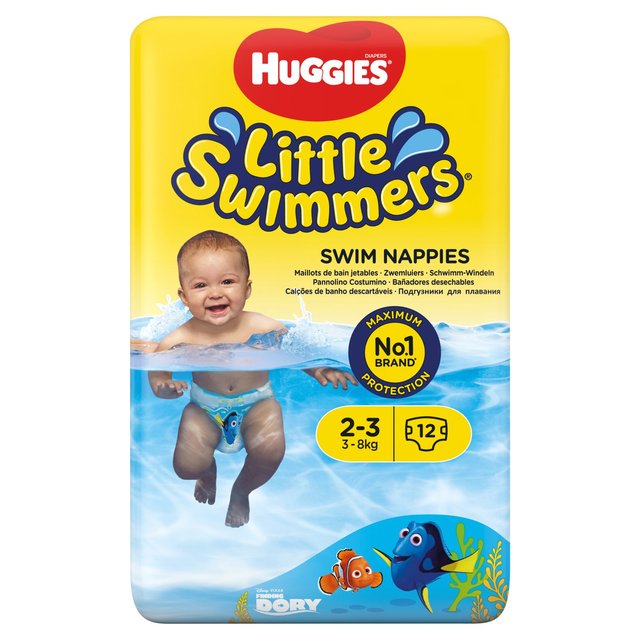 Huggies Little Swimmers Swim Nappies Size 2-3 (3-8kg)   12 per pack