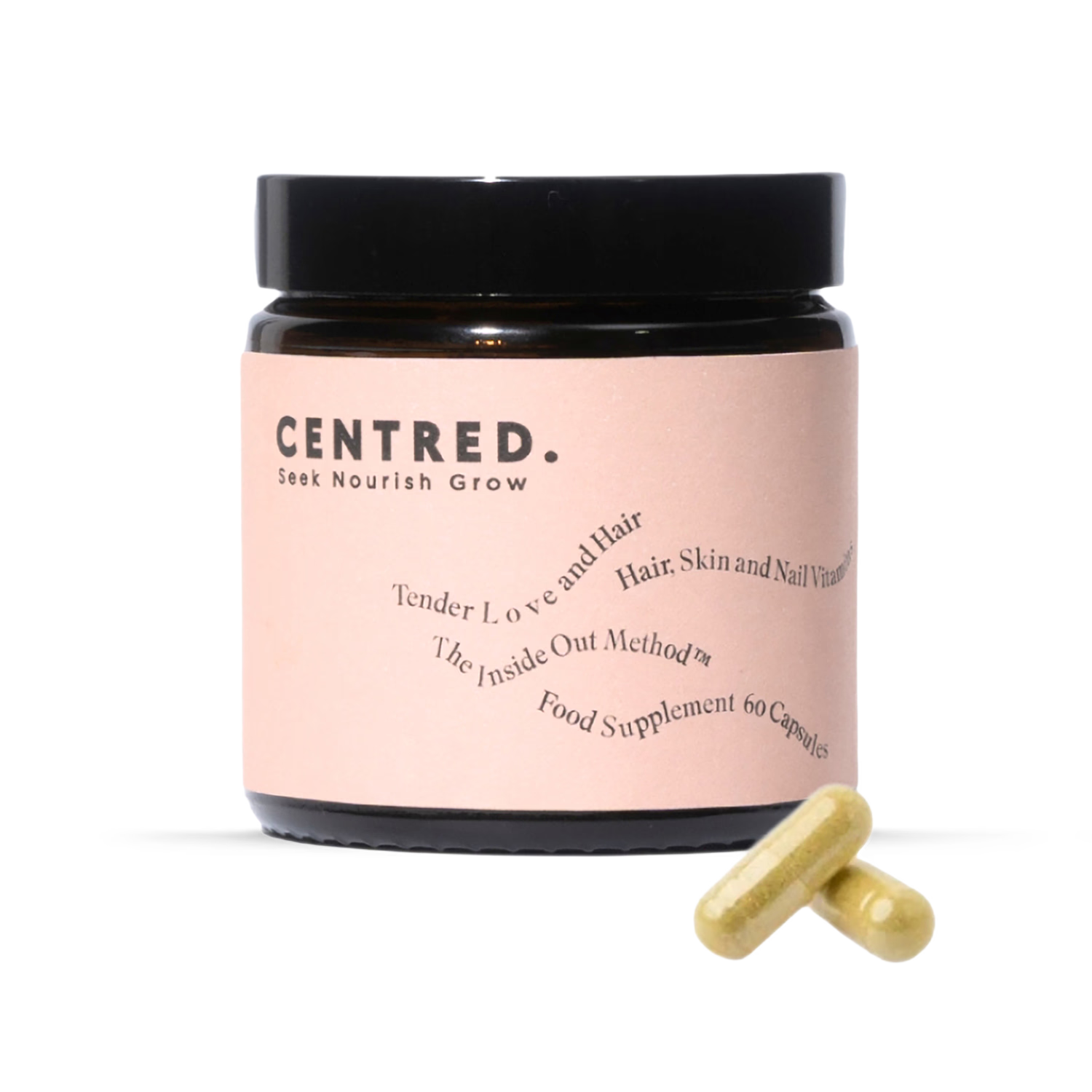 Centred Tender Love And Hair supplement 60 capsules - British product