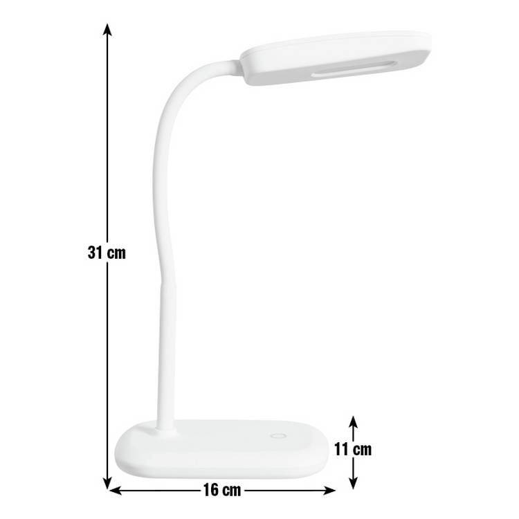 Argos Home Silby soft touch LED desk lamp white (British brand)