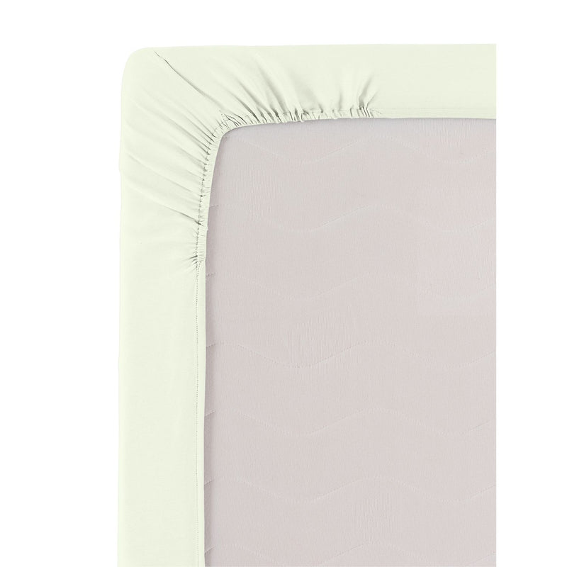 Habitat Cotton 200TC Cream Extra Deep Fitted Sheet-Superking