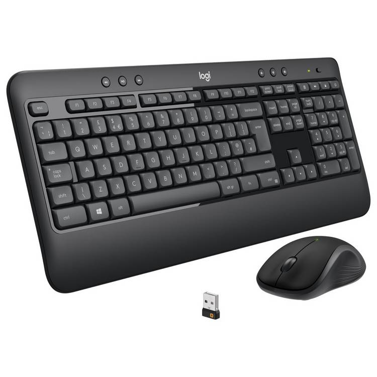 Logitech MK540 wireless mouse and keyboard combo, UK version