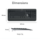 Logitech MK540 wireless mouse and keyboard combo, UK version
