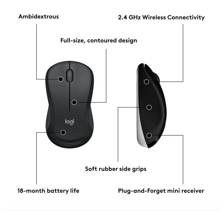 Logitech MK540 wireless mouse and keyboard combo, UK version