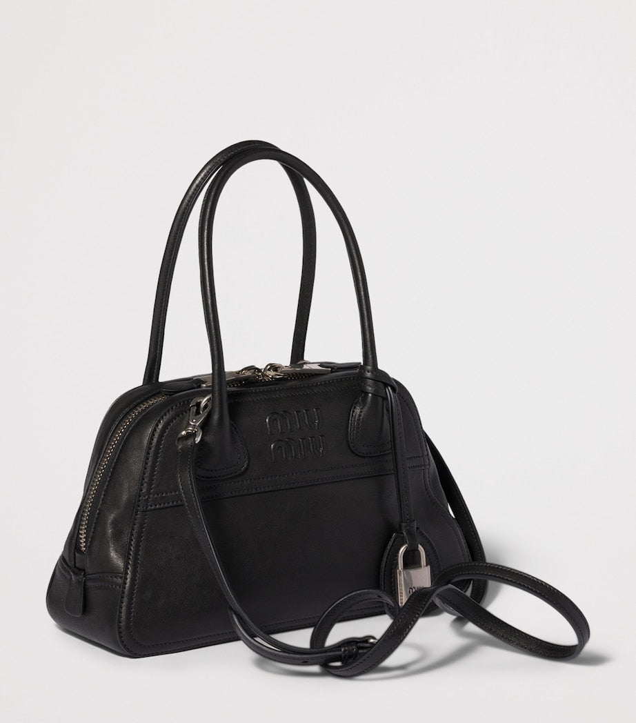 Miu Miu Vivant top-handle bag in nappa leather (British brand)