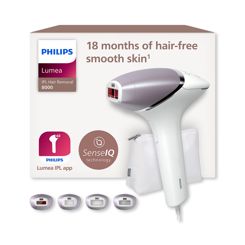 Philips Lumea 8000 IPL device with attachments, UK version