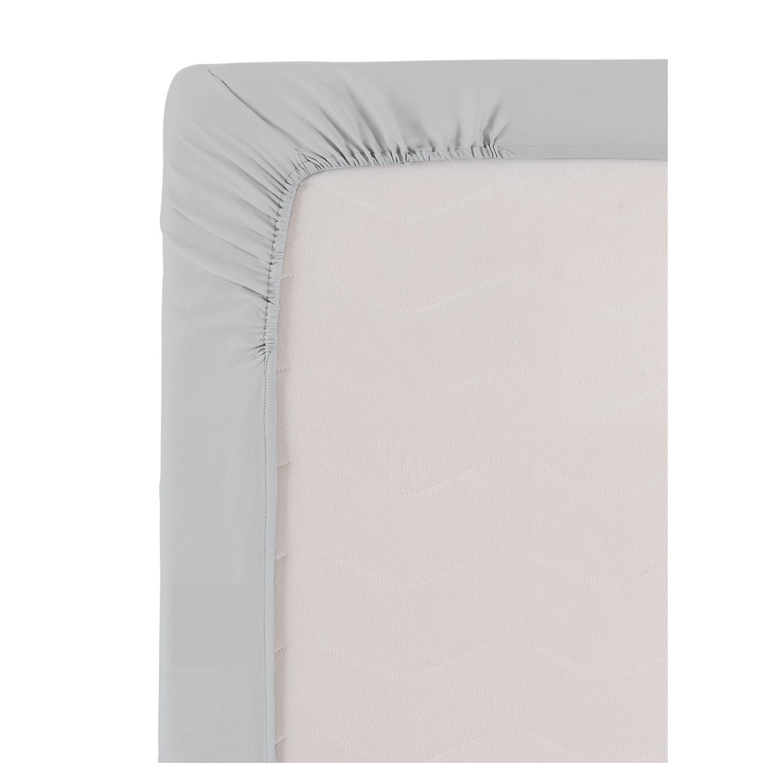 Habitat pure cotton fitted sheet single grey (British brand)