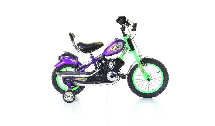 Spike Chopper 14 inch Wheel Size Kids Beginner Bike - Green GOODS Argos