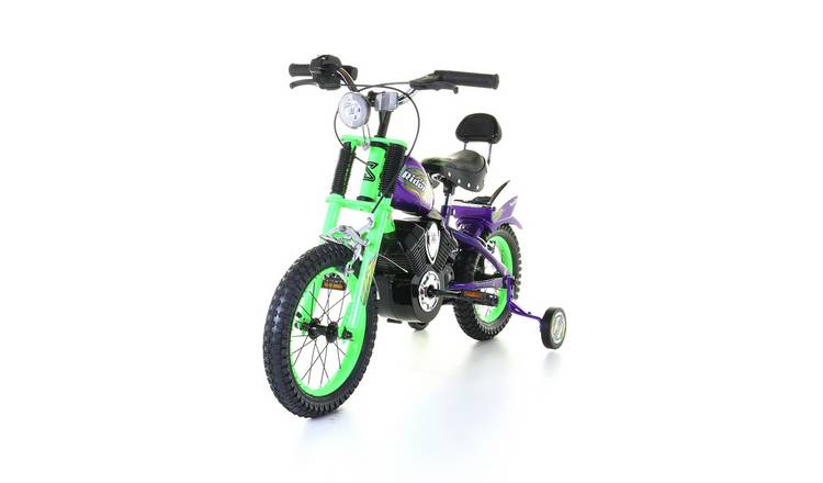 Spike Chopper 14 inch Wheel Size Kids Beginner Bike - Green GOODS Argos