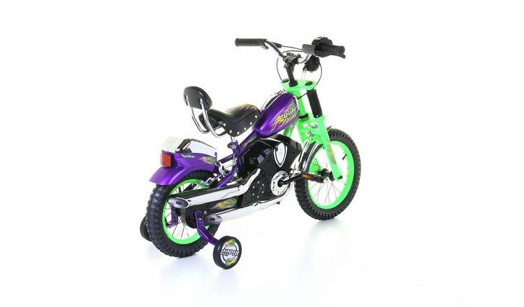 Spike Chopper 14 inch Wheel Size Kids Beginner Bike - Green