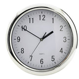 Argos Home quartz wall clock chrome 29cm, UK version