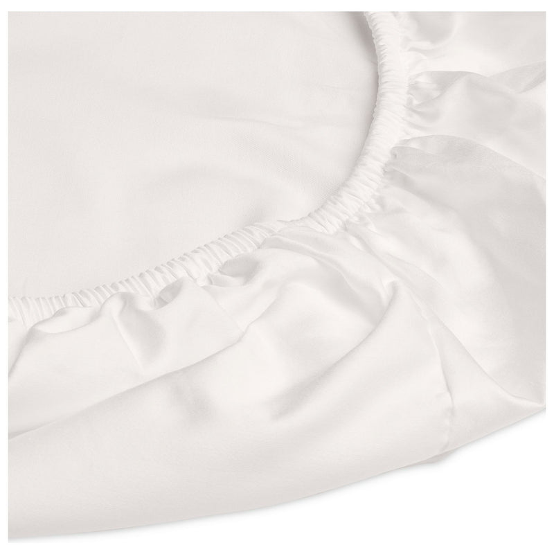 Habitat Egyptian Cotton 400TC Cream Fitted Sheet - Double