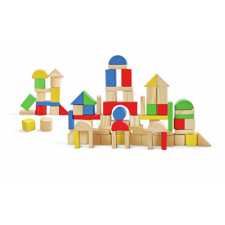 Chad Valley 80-piece wooden block set - British product