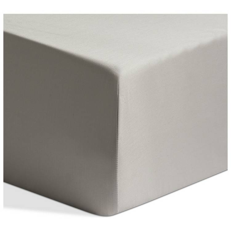 Habitat Egyptian cotton grey fitted sheet single, UK version